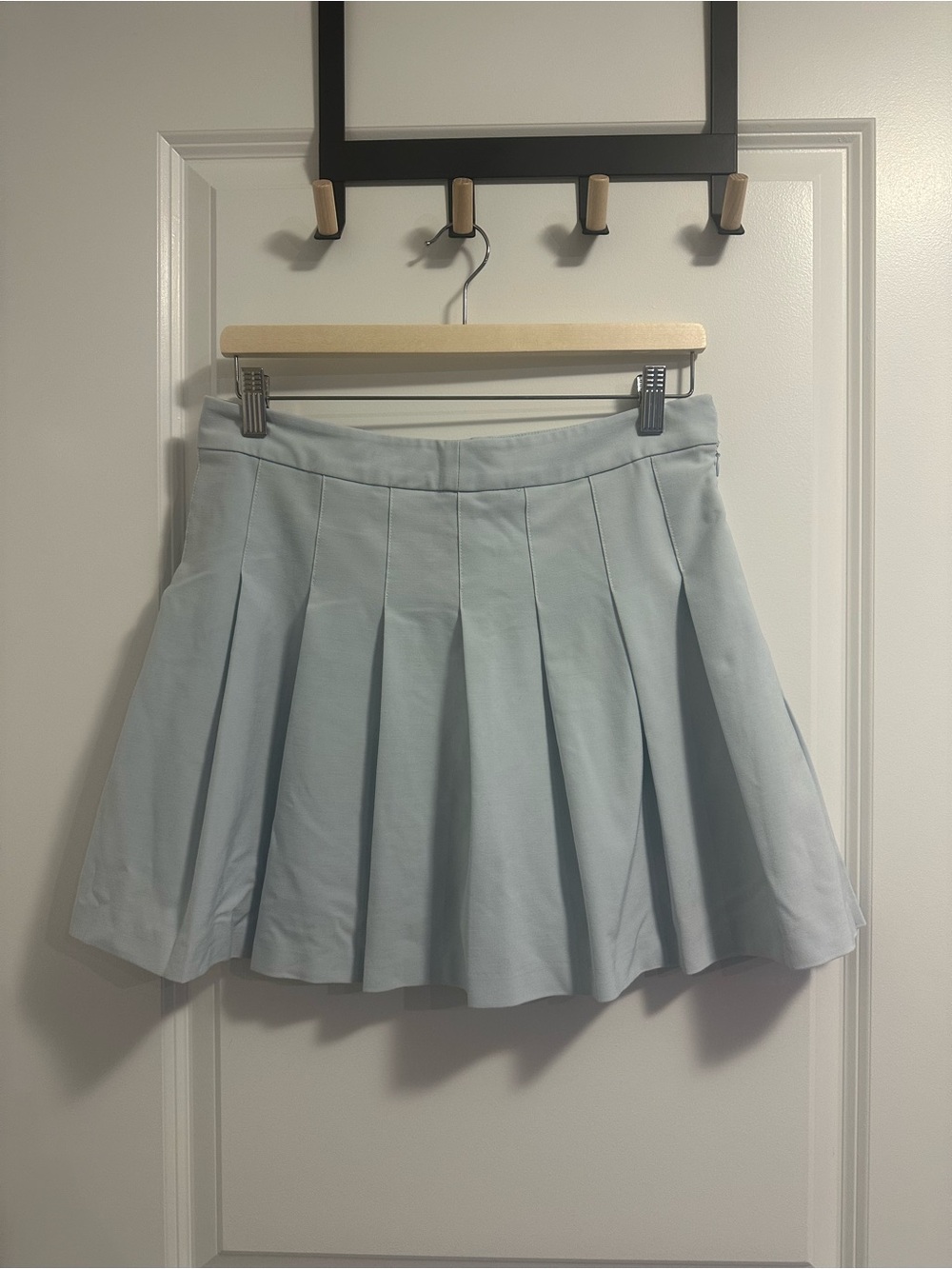 Aritzia Light Blue Pleated Circle Skirt